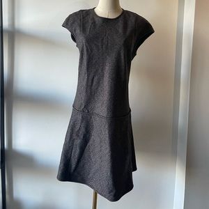 Theory size 6. Preowned gray sparkly dropwaist dress